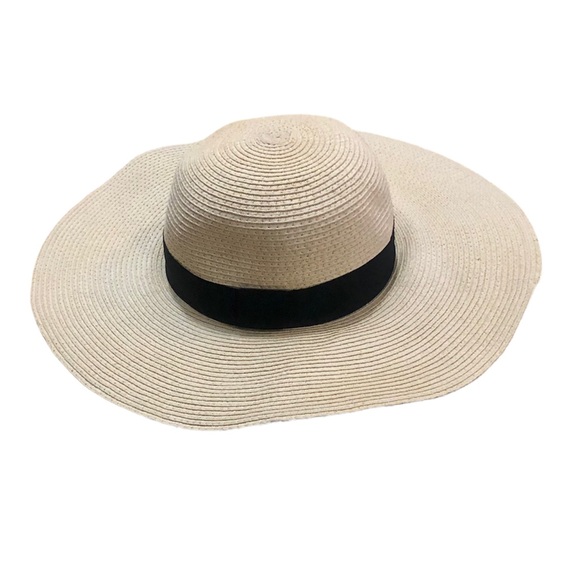 Women’s Wide Brim Braid Paper Straw Panama Floppy Summer Hat - Picture 5 of 6